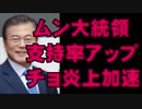 韓国ムンジェイン大統領の支持率アップ　側近のチョグク法務長官は家族親類ことごとく捜査の対象の大炎上も大統領には延焼せず