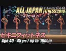 【オールジャパン2019】ビキニフィットネス 40才～45才未満 160cm以下級【ビーレジェンド鍵谷TV】