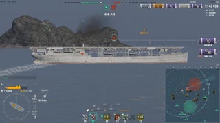 WoWs_矢矧_ランダム戦_001