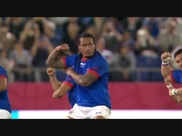 【ラグビーワールドカップ2019】サモア代表　ウォークライ　シヴァタウ　対ロシア
