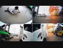 韓国蔚山での「タンカー爆発の瞬間」を捉えた港湾の監視カメラ映像