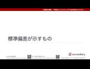 標準偏差が示すもの（心理統計講座movie）