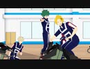 【MMDヒロアカ】A組はトレーニング中【1080p】