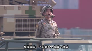 軍事パレードに戦略攻撃編隊、新型ミサイル登場