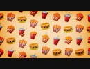 Loopable 2d Motion Graphics Fast Food Background　代沢インターナショナル