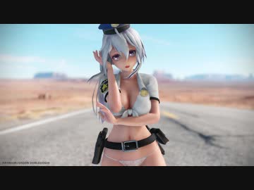 【ＭＭＤ】HAKU Police (弱音ハク) - (청하) - Snapping