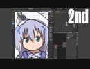 ▶Live Drawing◀ Chino from Gochiusa with Blender 2.80 grease pencil 2019/10/03 5:38:05