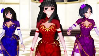 【MMD】ライアーダンス（黒川千秋・速水奏・鷺沢文香） *VR版有り