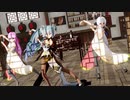 [MMD] Tougen Renka \ 桃源恋歌   | 初音ミク, 巡音ルカ,弱音ハク China Dress | Chinese restaurant Stage 4K 60fps