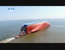 韓国の転覆貨物船は封印されたが「タールボール」が海岸沿いに飛び出している...