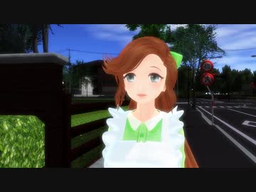 【MMD】夢をあきらめないで（緑咲香澄）【ροкοさん音源】
