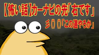 【怖い話】カーナビの先「右です」彡(ﾟ)(ﾟ)「この道やろか」