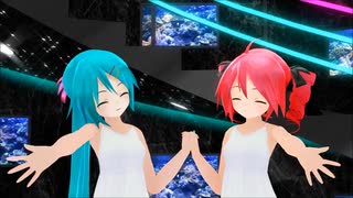 【MMD】あぴミクさんとテトさんで『淋しい熱帯魚』