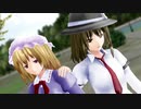 【東方MMD】メリーが蓮子を押し倒す話【MMD紙芝居】
