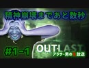 【OUTLAST】　不細工に人権を!!顔だしホラーゲーム実況　　＃1－1