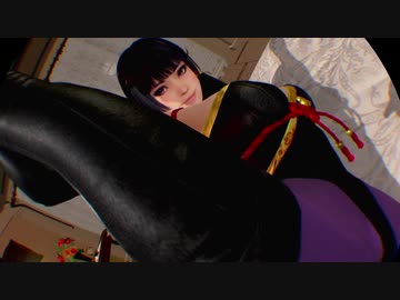 DOAX3 VRで女天狗ちゃんの足上げを見たい。グラファイトボディスーツ