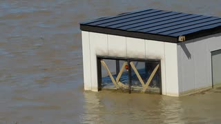 台風19号後の荒川