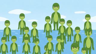 【28秒アニメ】楽しいホエールウォッチング【自主制作アニメ】