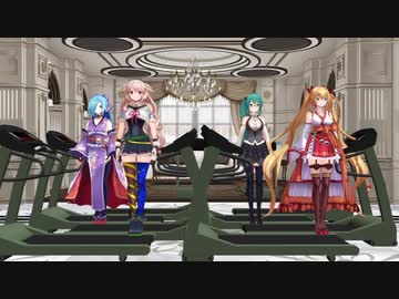 ランニングマシーンで遊ぶアイドル部