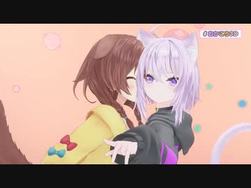 おかころ3D配信でスキあらばおかゆんにキスしようとするころさん