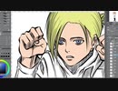 【進撃の巨人】アニ描いてみた。漫画イラスト名シーン再現シリーズvol.09 マンガcomic第32話「慈悲」より