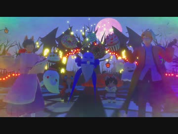【APヘタリアMMD】デコボコンビとおばけ達でHappy Halloween