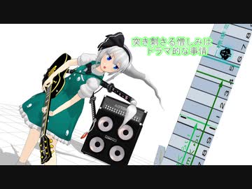 初投稿 東方mmd かわいい妖夢さんとかわいいギター 白い雪のプリンセスは Nicozon