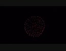 2019.10.19 （熊本） 八代の花火　昇曲付 八重咲の花、昇曲導付三重咲き 侘び寂びの花
