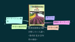 農業技術検定3級 合格したい人達へ ~第4章 花き③1年草の栽培~(再)