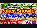 【毎日ポーカー】Snowieのプロサブスクリプションってどうなの？　毎日ちょっとずつポーカー強くなる Vol.20