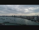 藤谷里志　Aerial View Flying Over Pattaya Beach In Thailand