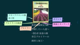 農業技術検定3級 合格したい人達へ ~第6章 家畜の飼育⑤ブロイラーの飼育と加工~(再)