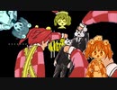 旅の道中アニマルゾンビに ばくれつけんをするくりーふ姉貴