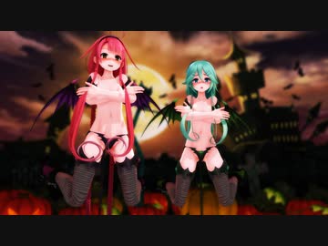 【MMD艦これ】小悪魔な江風と山風でHappyHalloween