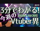 【10/20~10/26】3分でわかる！今週のVTuber界【佐藤ホームズの調査レポート】