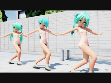 【MMD杯ZERO2参加動画】 ぴくちぃ式ちびミク(Mk12 & Mk13)とちびあぴミクで＋♂（プラス男子）