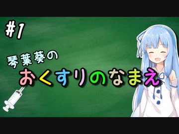 琴葉葵の「おくすりのなまえ」 #1【VOICEROID解説】