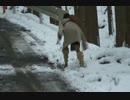 ヒールの妹　雪道で滑って立ち往生