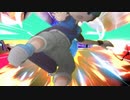溝を飛び越えようとするキュルカスに煽り散らして下スマメテオをキメるベヨネッタ