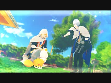 【MMD刀剣乱舞】長義くんがこんのすけ釣って遊んでるだけ