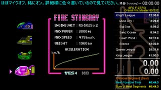 【RTA】SFC F-ZERO Grand Prix Master 40:58.83 (TS録画)