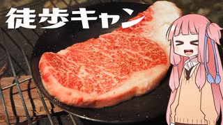 【琴葉茜】徒歩キャンプ実況 #1【黒毛和牛 ロースステーキ（1100円/100g）】