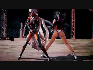 【東方MMD】対魔忍モコウとヒメで「Lamb.」