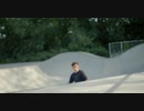 Skateboarder Jumping Out of Bowl at Skatepark　大内徹