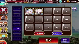 千年戦争アイギス 英傑の塔 第8階層 155020pt　音声なし