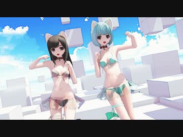 【MMD】らぶ式Chocolat・Mintで『すーぱーぬこわーるど』1080p