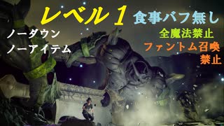 【FF15】レベル1 VS ガニメデス×3・食事バフ無し、ノーダウン、ノーアイテム・全魔法､ファントム召喚禁止！