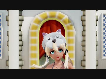 【MMD杯ZERO2参加動画】狼コスプリンツが南国風ステージで鋲心全壊ガール 修正版