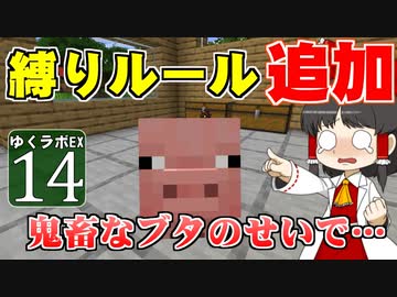 【MineCraft】ゆくラボＥＸ　バニラでリケジョが自給自足生活 DAY14【ゆっくり実況】