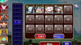 千年戦争アイギス 英傑の塔 第17階層 128940pt